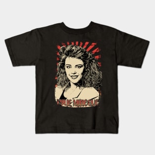 Kylie minogue 80s Retro Vintage Aesthetic Kids T-Shirt